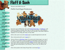 Tablet Screenshot of fluffandsuch.com